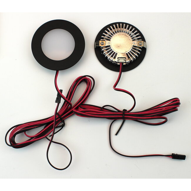 R&M Line Set of 2 furniture spot black 2.9 watt LED