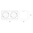 R&M Line Double light LED surface mounted spot 2x9w 2700k black