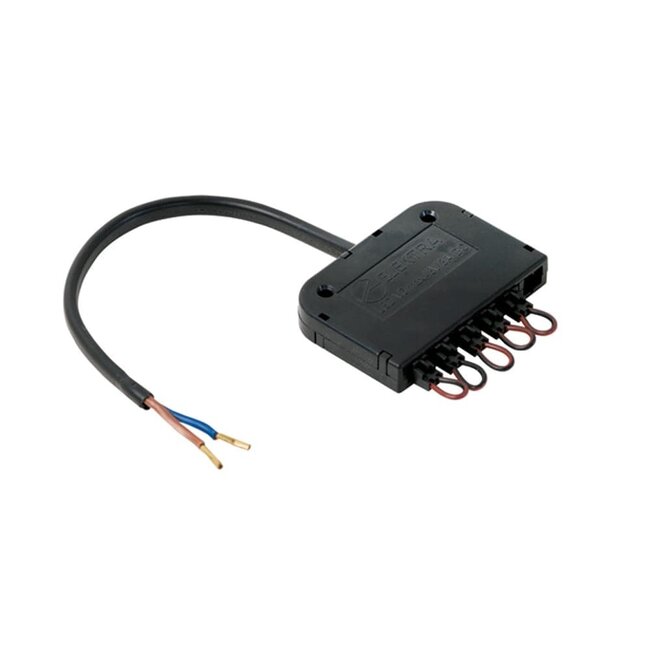 R&M Line Serial 6-way LED distributor with 5 bridging plugs