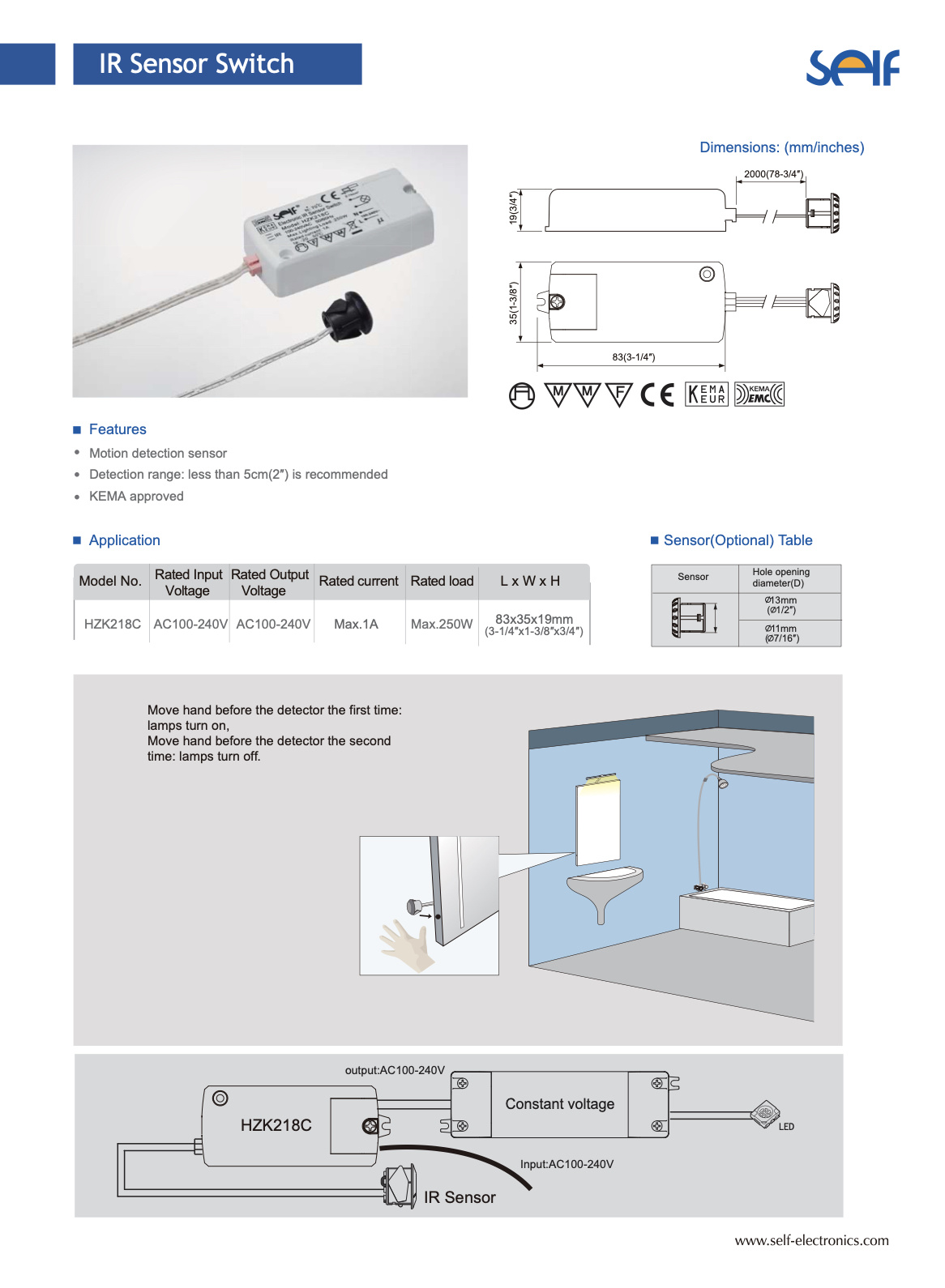 IR-250 Infrared Sensor