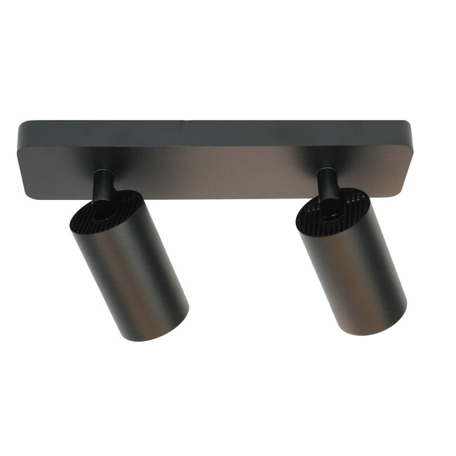 Lumi Parts Opbouw spot Galex mini LED 2-lichts zwart