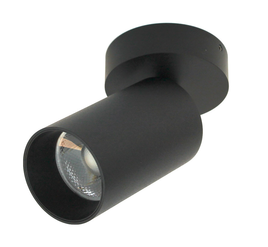 Opbouw spot Galex mini LED draai/kantelbaar zwart