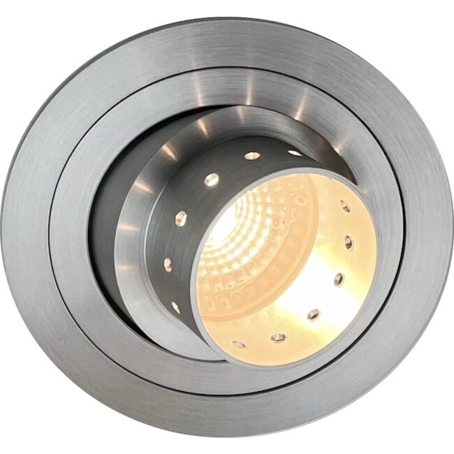 R&M Line Design recessed spotlight  Tilt Blade Gun aluminium dim to warm LED