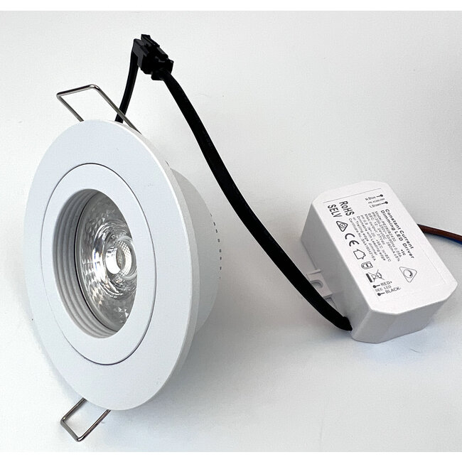 R&M Line Recessed spotlight LED 6W with low installation depth 25mm dimmable