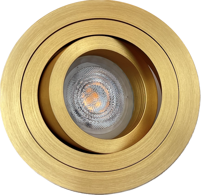 Recessed luminaire / Recessed spot gold GU10 tiltable R&M Lighting