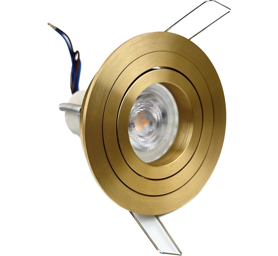 Recessed downlight Tilt blade 50 R gold GU10 -