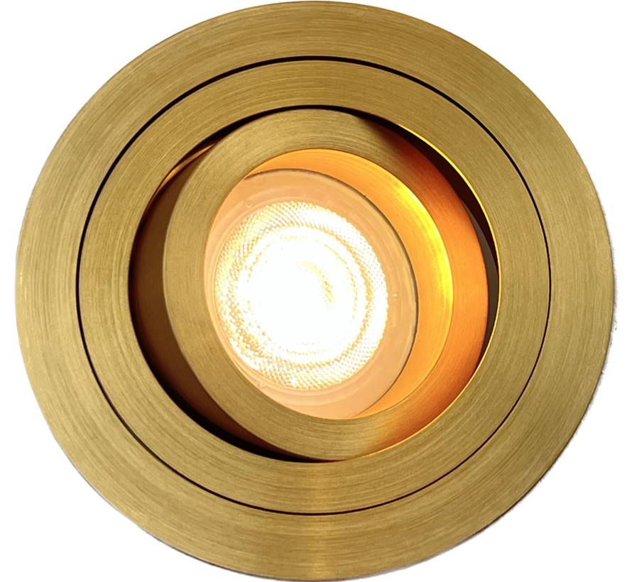 Recessed downlight Tilt blade 50 R gold GU10 -