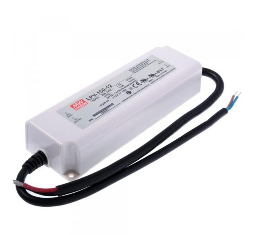 LPV-150-12 LED voeding 120W Single output 12V10A