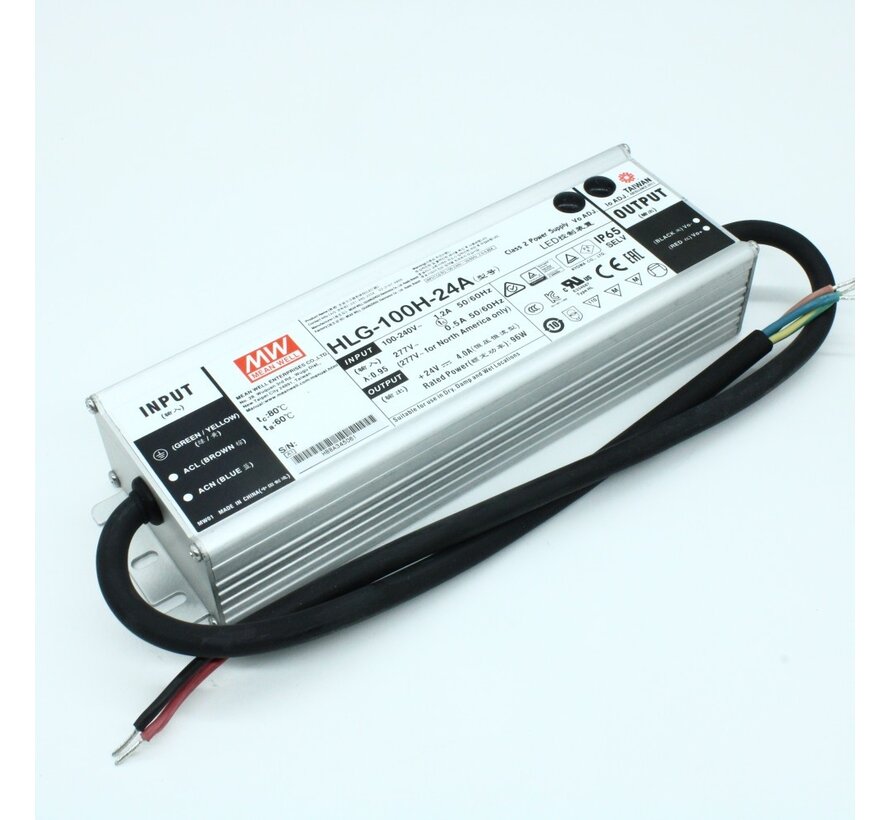 HLG-100H-24A  LED voeding 24V 96W