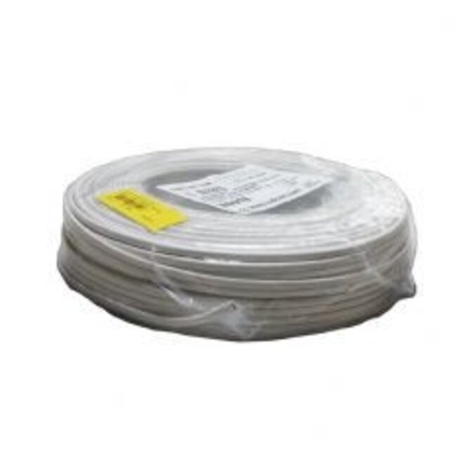 R&M Line Connection cable flat white 2X0.75 per meter
