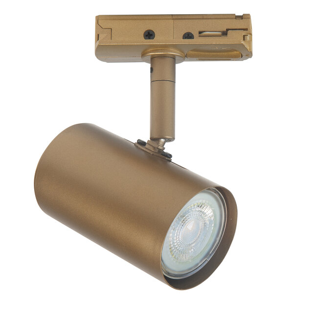 R&M Line 1 Phase RailSpot Cylinder GU10 bronze