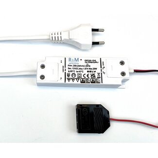 R&M Line LED driver 12v DC 1-20 watt met 3 aansluitingen