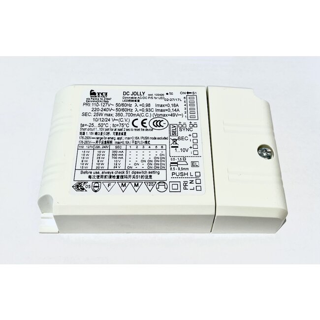 TCI DC Jolly 122420  1-10V push and dim multifunctionele LED driver