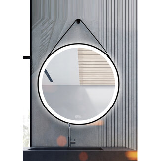 R&M Line Bathroom mirror with LED lighting 60CM 3CCT black