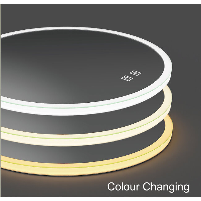 R&M Line Bathroom mirror with LED lighting 60CM  3CCT dimmable