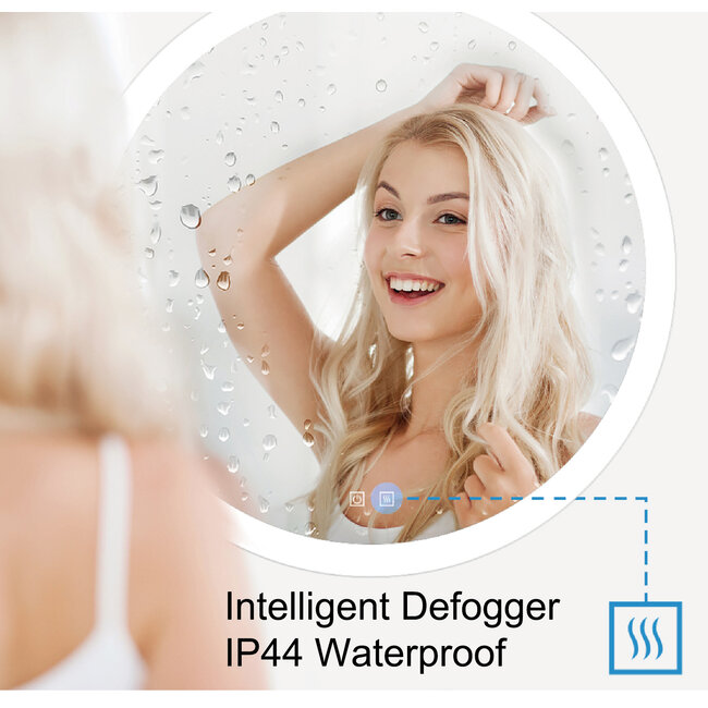 R&M Line Bathroom mirror with LED lighting 60CM  3CCT dimmable