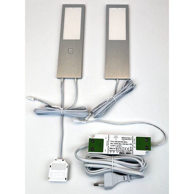 R&M Line Set under-cabinet kitchen lighting 2700K dimming alu