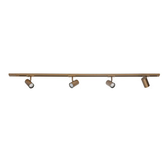 R&M Line Bronze 1-phase rail set 1.5M with 4 tilting GU10 spots