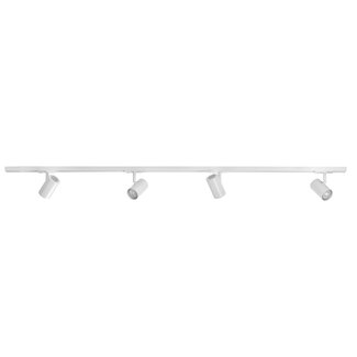 R&M Line White 1-phase rail set 1.5M with 5 tilting GU10 spots