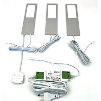 R&M Line Set onderbouw verlichting  keuken 3000K Alu