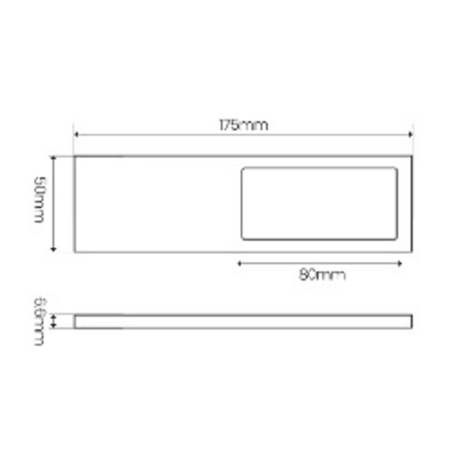 R&M Line Set under-cabinet kitchen lighting 3000K dimming black