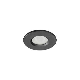 R&M Line Basic Flat fix recessed light IP54 GU10 230v black