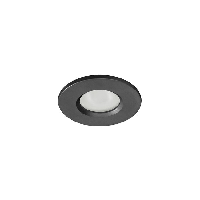 R&M Line Badkamer inbouwspot Basic Flat fix IP54 GU10 230v zwart