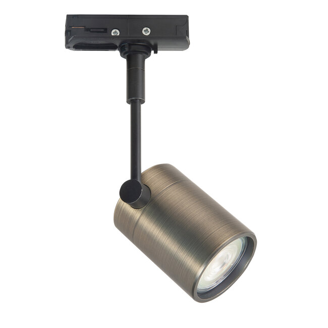 R&M Line Track Spot Fanfare bronze GU10  with 1-F adaptor