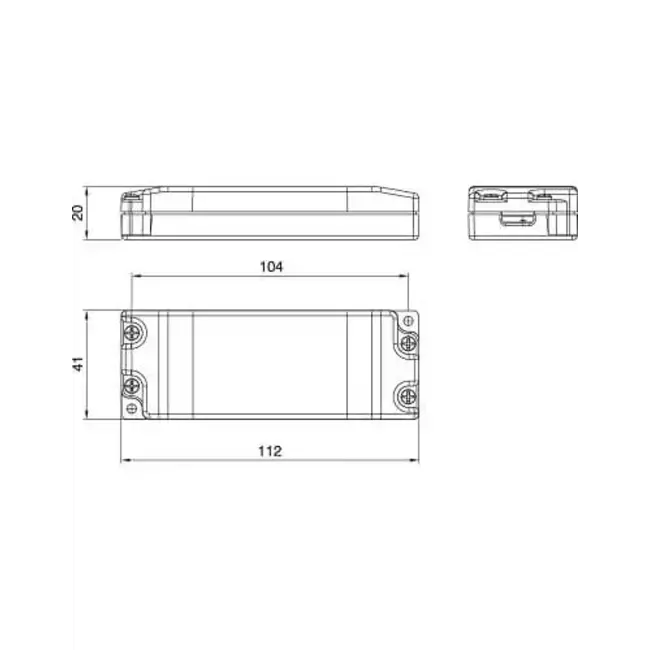 Arditi Ingebouwde dimmer voor LED's met constante spanning 12-24volt
