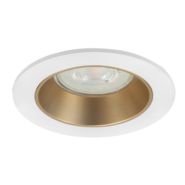 Highlight Inbouwspot GU10 Wit met Goud – Elegante Accentverlichting voor Jouw Interieur