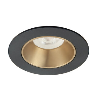 Highlight Inbouwspot Mini GU10 Zwart met Goud