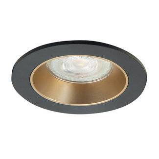 Highlight Inbouwspot GU10 zwart met Goud