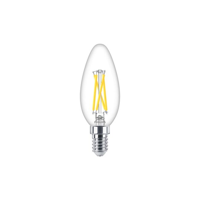 Philips MASTER Value LED kaars E14 Filament Clear 3.4W 470lm 927 Dimbaar - Vervangt 40W