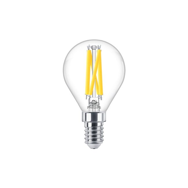Philips MASTER LED E14 Kogel Filament Helder 3.4W  | 470Lumen | Dim to Warm | Vervangt 40W | Energiezuinig