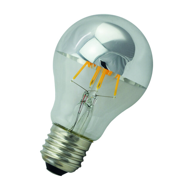 Bailey LED Filament Peer A60 E27 4W 2700K Kopspiegel Zilver Helder 350lm (32W) Dimbaar – Energiezuinig & Duurzaam