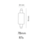 ledbay R7s LED Lamp 6W 700Lm 78mm | Warm Wit 2700K | Niet Dimbaar