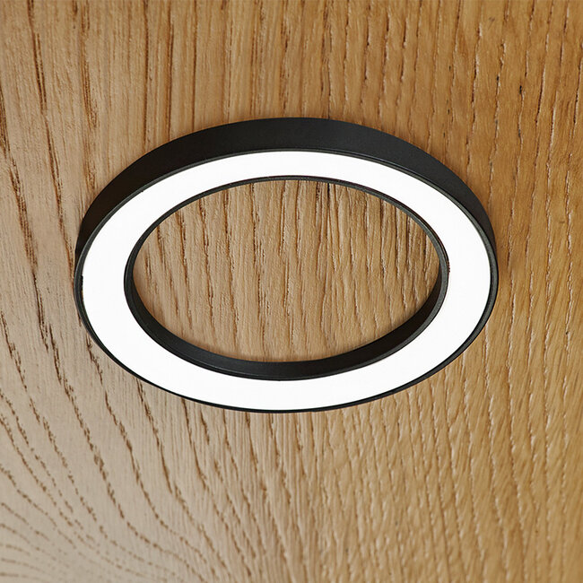 ELEKTRA GmbH LD 8228 LED Opbouwarmatuur – 24V – 4,3W – 3000K Warm Wit – Dimbaar – Ø78mm – Zwart