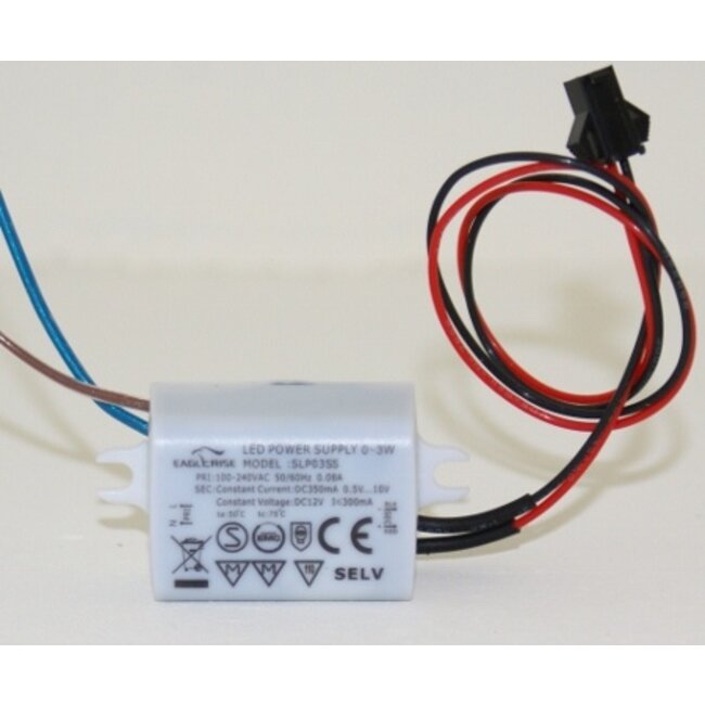 Eaglerise LED  Driver SLP03SS voor LED-lampen 350mA 0,5-10V 3W  niet dimbaar
