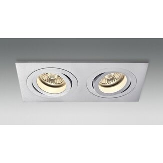 R&M Line Inbouwspot 2 lichts Tilt Blade 2X50 WIT