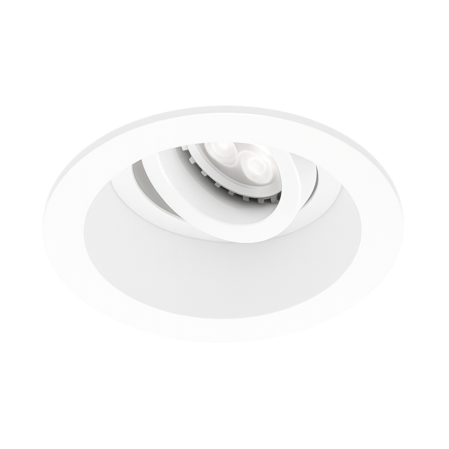 SpotLine Srl Inbouwspot rond wit 12v/230v ANTI-GLARE kantelbaar