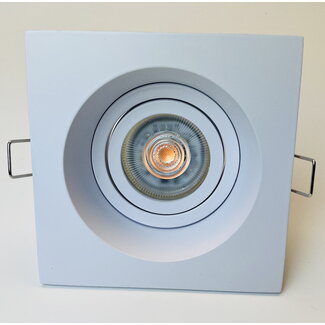 SpotLine Srl Inbouwarmatuur vierkant Wit Tilt Q ANTI-GLARE