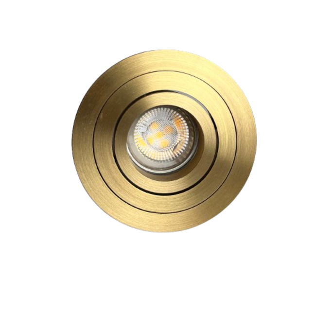 R&M Line Inbouwspot Mini Tilt Blade 35 rond 12v/230v goud
