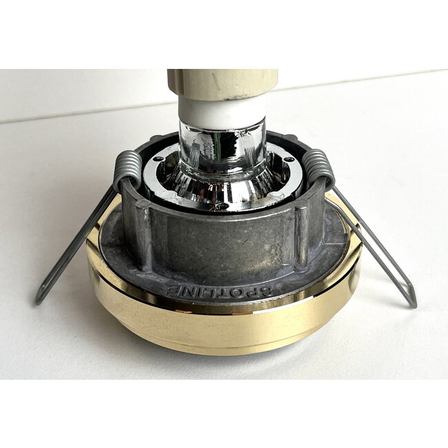 R&M Line Recessed spotlight / bathroom lamp Ministeam IP65 35mm gold tilt