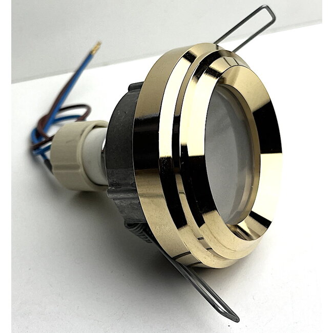 R&M Line Inbouwspot / badkamerlamp Ministeam IP65 35mm goud  kantelbaar