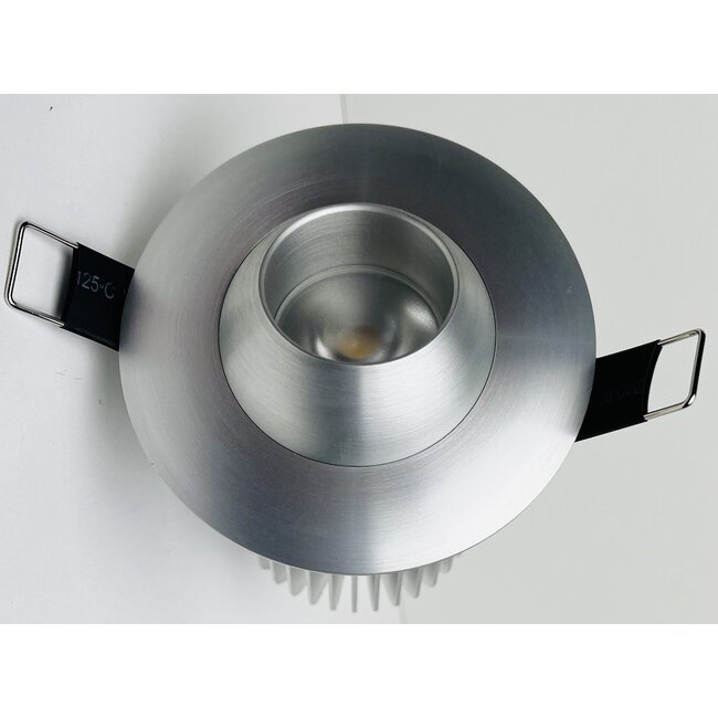 SpotLine Srl Inbouwspot Eye LED 10W IP54 Warm Wit 3000K rond – Dimbare design spot van mat aluminium met CITIZEN LED-chip