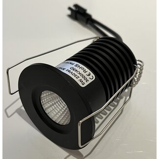 SpotLine Srl FARO Round LED Downlight 5W 3000K  black