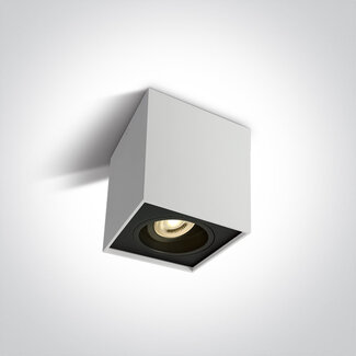 Onelight ONE Light GU10 Adjustable Square Ceiling Spotlight White 10W