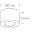 Onelight ONE Light Hidden Light LED plafondlamp 8W zwart/messing | R&M Verlichting