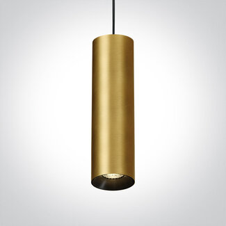 Onelight ONE Light GU10 Pendant Light Brushed Brass 10W