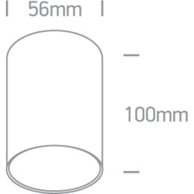 Onelight ONE Light Dark Light GU10 plafondspot wit 10W | R&M Verlichting